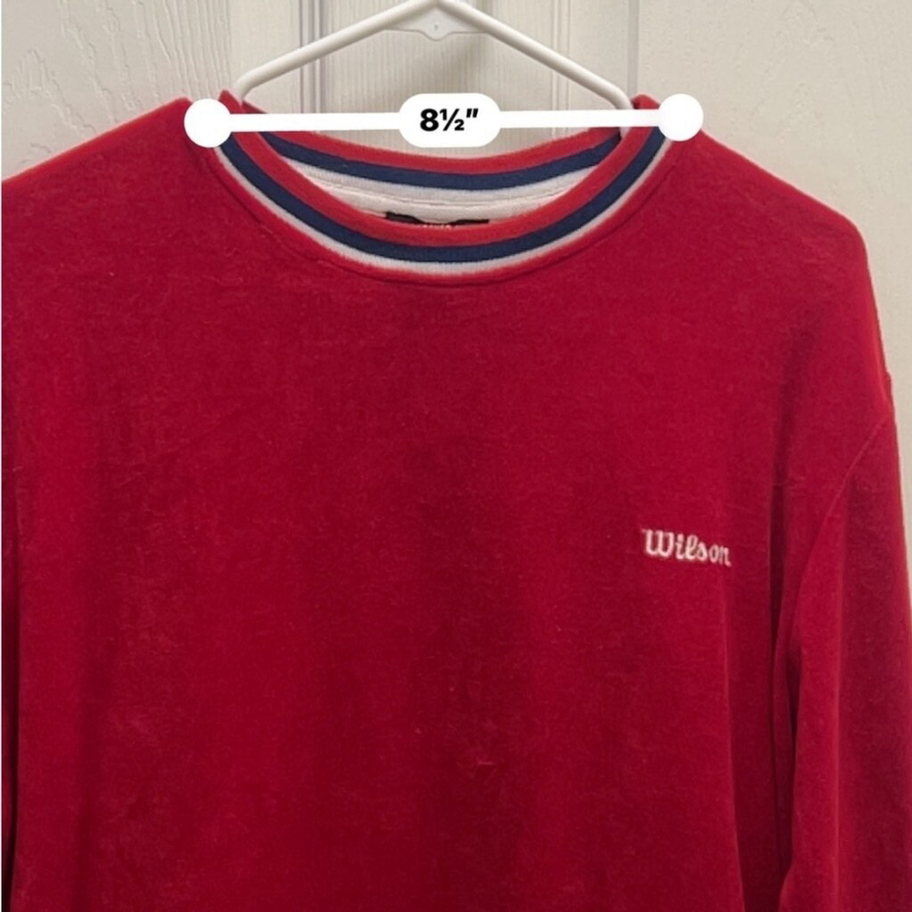 Forever21 X Wilson collab Large Red Tennis Sweater - Picture 7 of 10